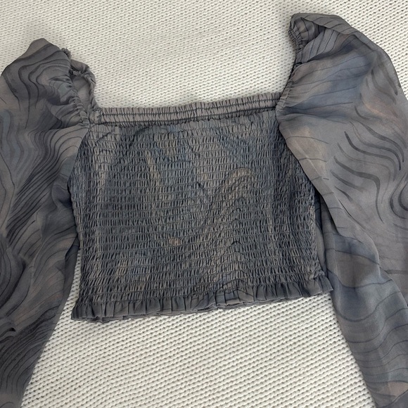 Aritzia Wilfred Saga Blouse Granite Blue Size XS - Picture 12 of 12